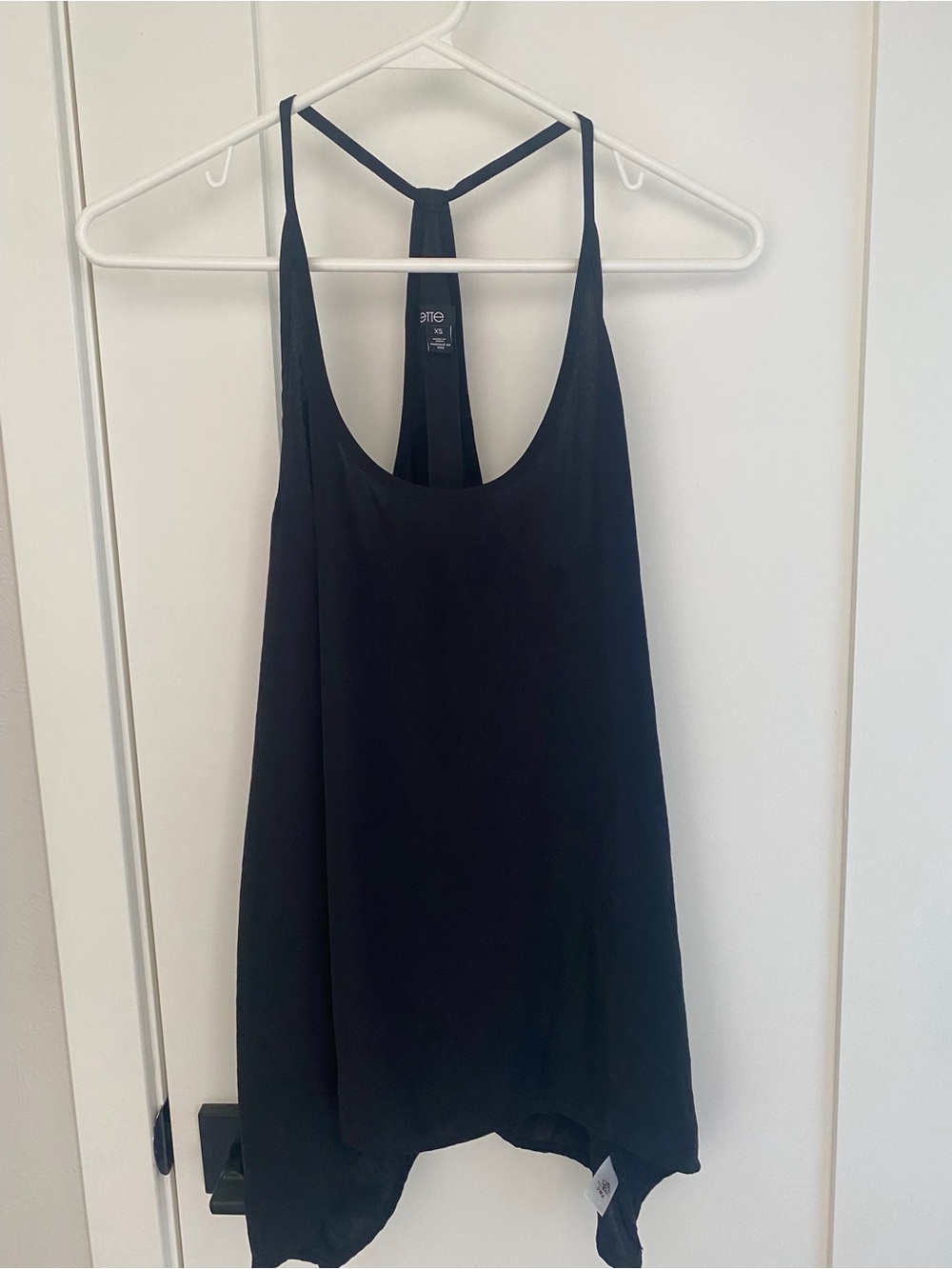 Valette Black Racerback Flowy Camisole